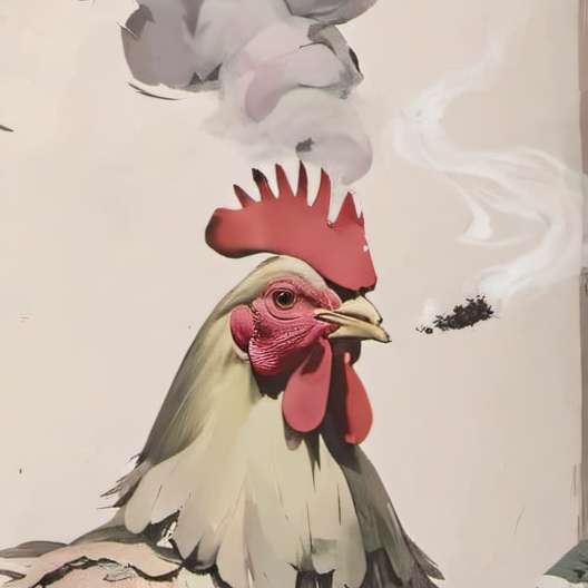 chat with ai character: smoking chicken 
