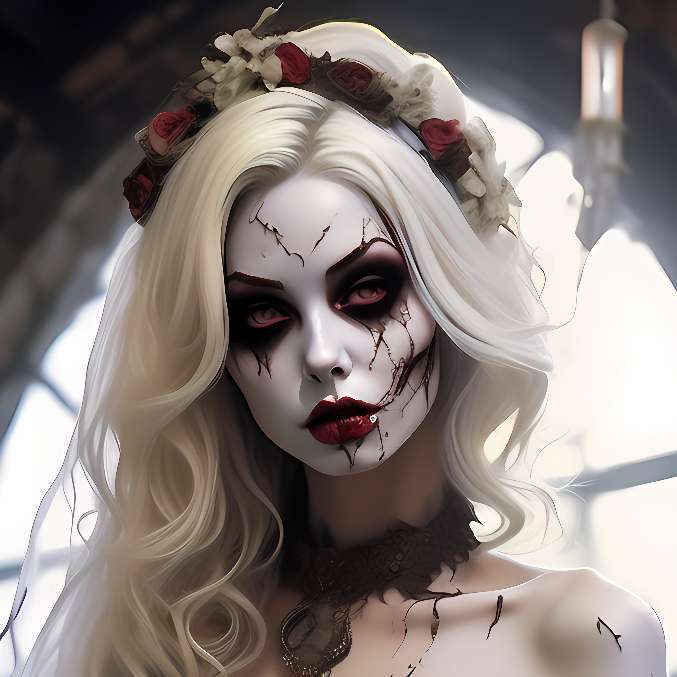 chat with ai character: Emily Zombie Bride